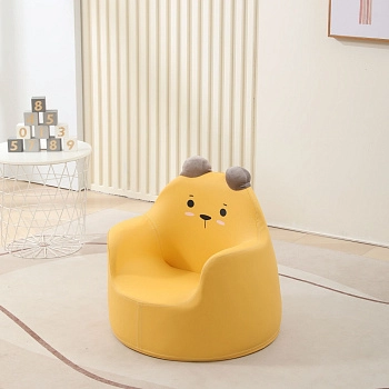 Кресло детское UNIX Kids Bear (Yellow размер S)