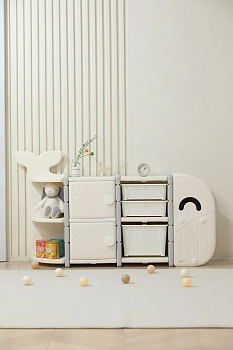 Стеллаж UNIX Kids Whale (5 ящиков) (White)