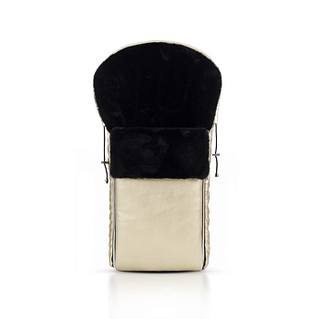 Конверт в коляску Beatrice Bambini Nero Max (экокожа) (Gold)