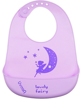 Нагрудник силиконовый Uviton арт. 0246 (Moon (лиловый))
