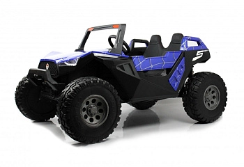 Детский электромобиль RiverToys A707AA LUX 4WD (синий Spider)
