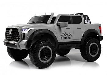 Детский электромобиль RiverToys Toyota Tundra G444GG (серый)