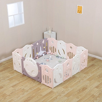 Манеж UNIX Kids SUPREME Space 160x160  (Rose)