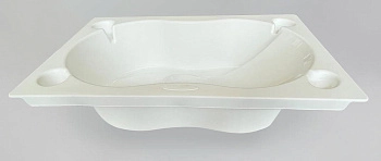 Ванночка для купания BabyLand by RAL-GOM Athena (Белый с открытыми углами)