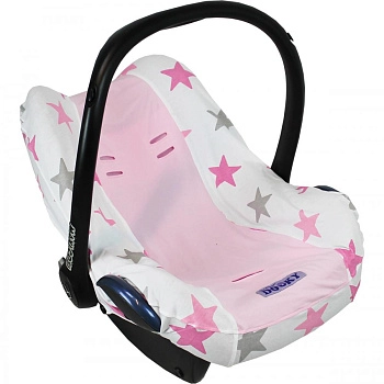 Чехол в автокресло Xplorys Dooky Seat cover 0+ (Pink Stars)