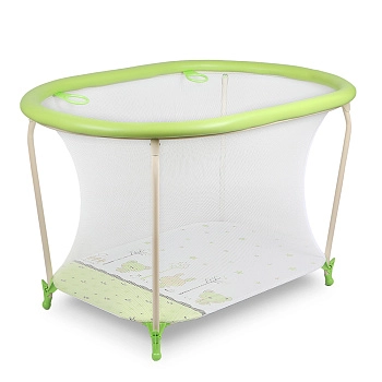 Манеж детский Globex Овал NEW (зеленый арт.110805)