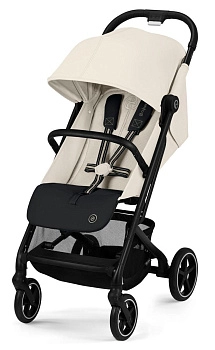 Прогулочная коляска Cybex Beezy (Canvas White с дождевиком и бампером)