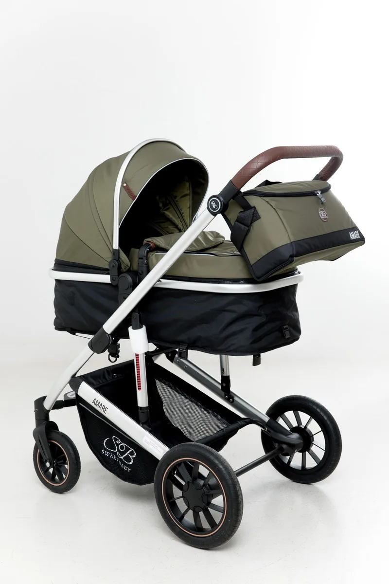 Коляска-трансформер 2 в 1 Sweet Baby Amare Olive uqe91jd7uiiu1kg5ek9tk1iydelk0d5p