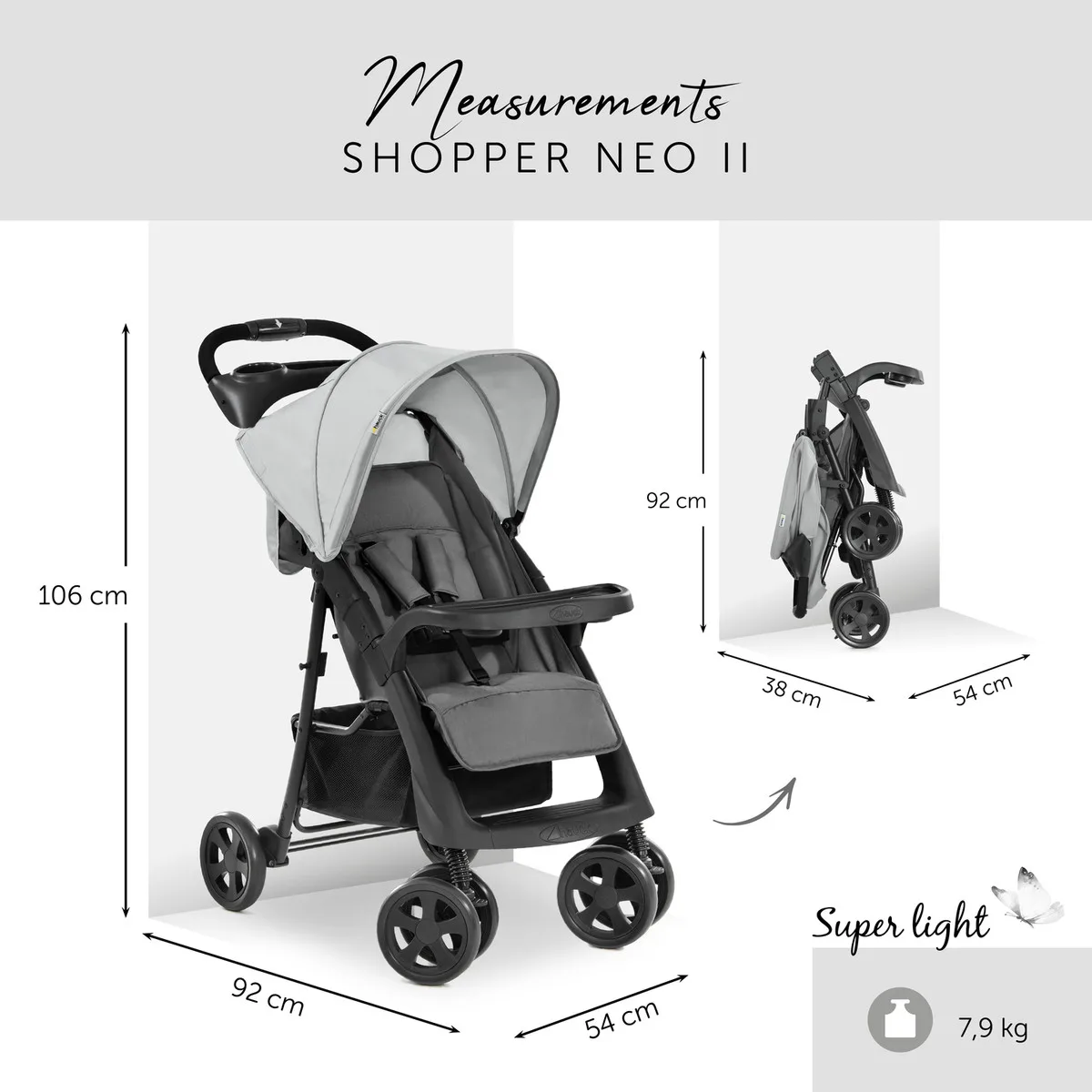 Прогулочная коляска Hauck Shopper Neo II grey jhx7ype6l082cqgaao9vciyjmmsgix7e