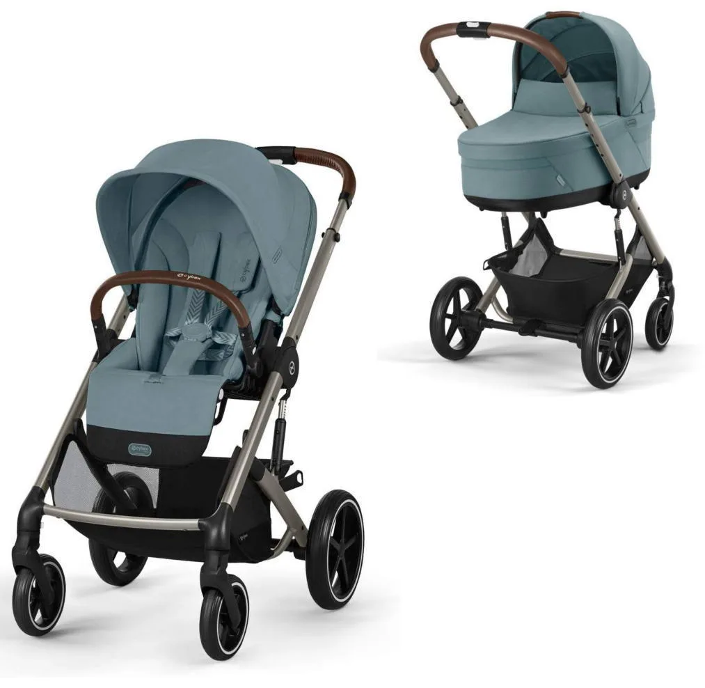 Коляска 2 в 1 Cybex Balios S Lux TPE (Stormy Blue с дождевиками)
