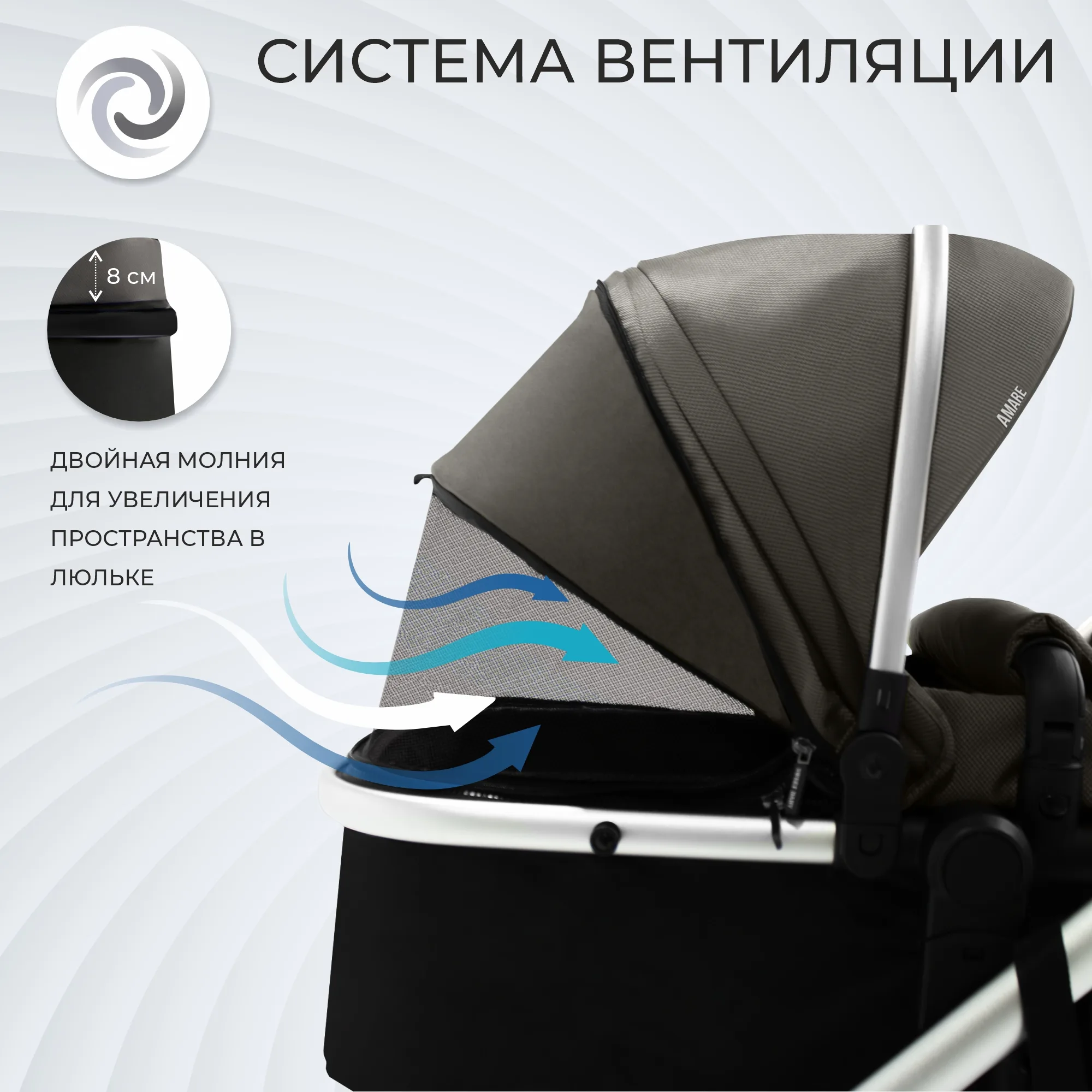 Коляска-трансформер 2 в 1 Sweet Baby Amare Brown 9mjsi9fbzb8km8aqlfm3d9bmb2okuir8