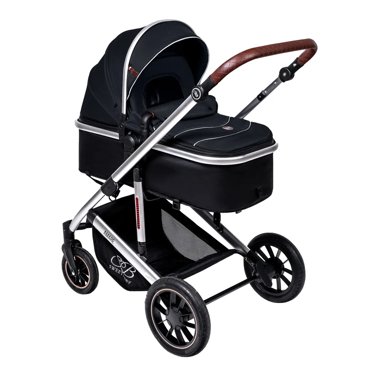 Детская коляска Sweet Baby Amare 3 в 1 Black 1ktihudnxe004knz994aacz6asezxyny