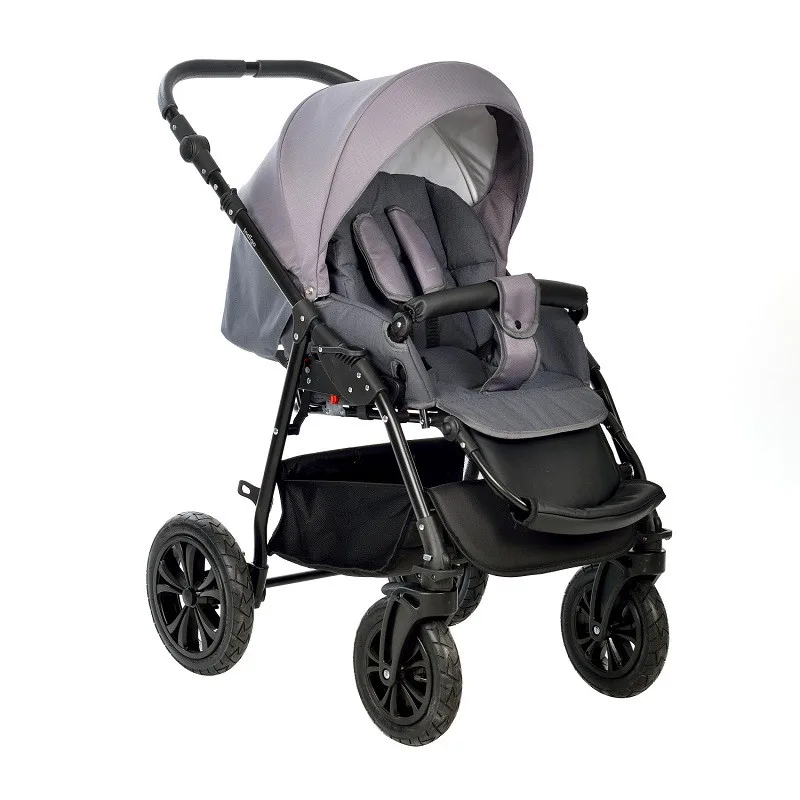 Коляска 2 в 1 Indigo CHARLOTTE Sity  т.серый+фиолетовый dtn1da5zx6tcq7kdvg3npo3l3y25umr0