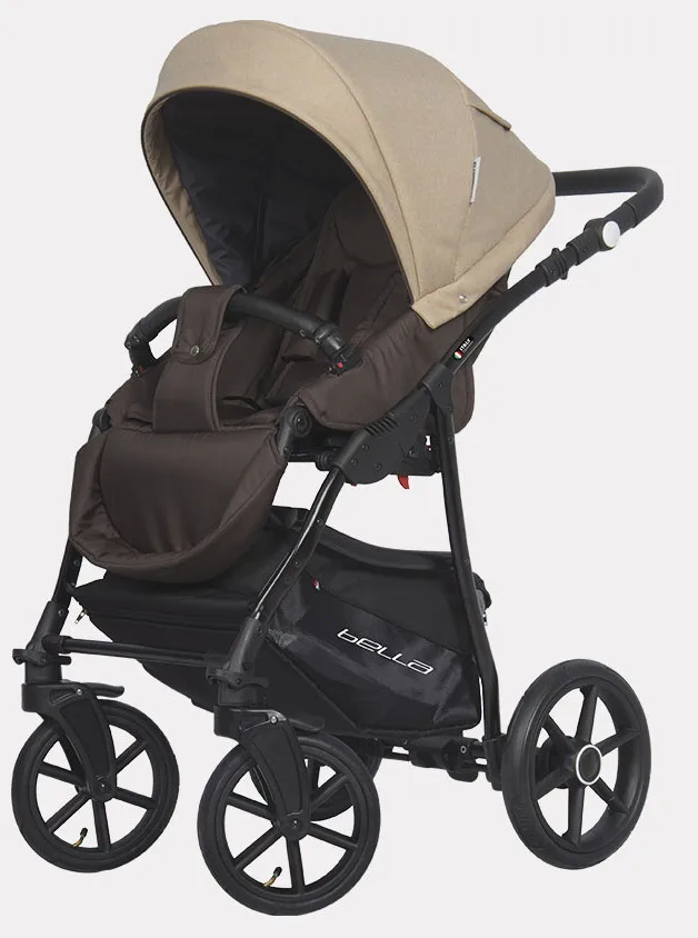 Детская коляска Riko Basic Bella 2 в 1 07 коричневый-бежевый zm5ubbcibrp9upgnyhm9bcdy4huq6s3y