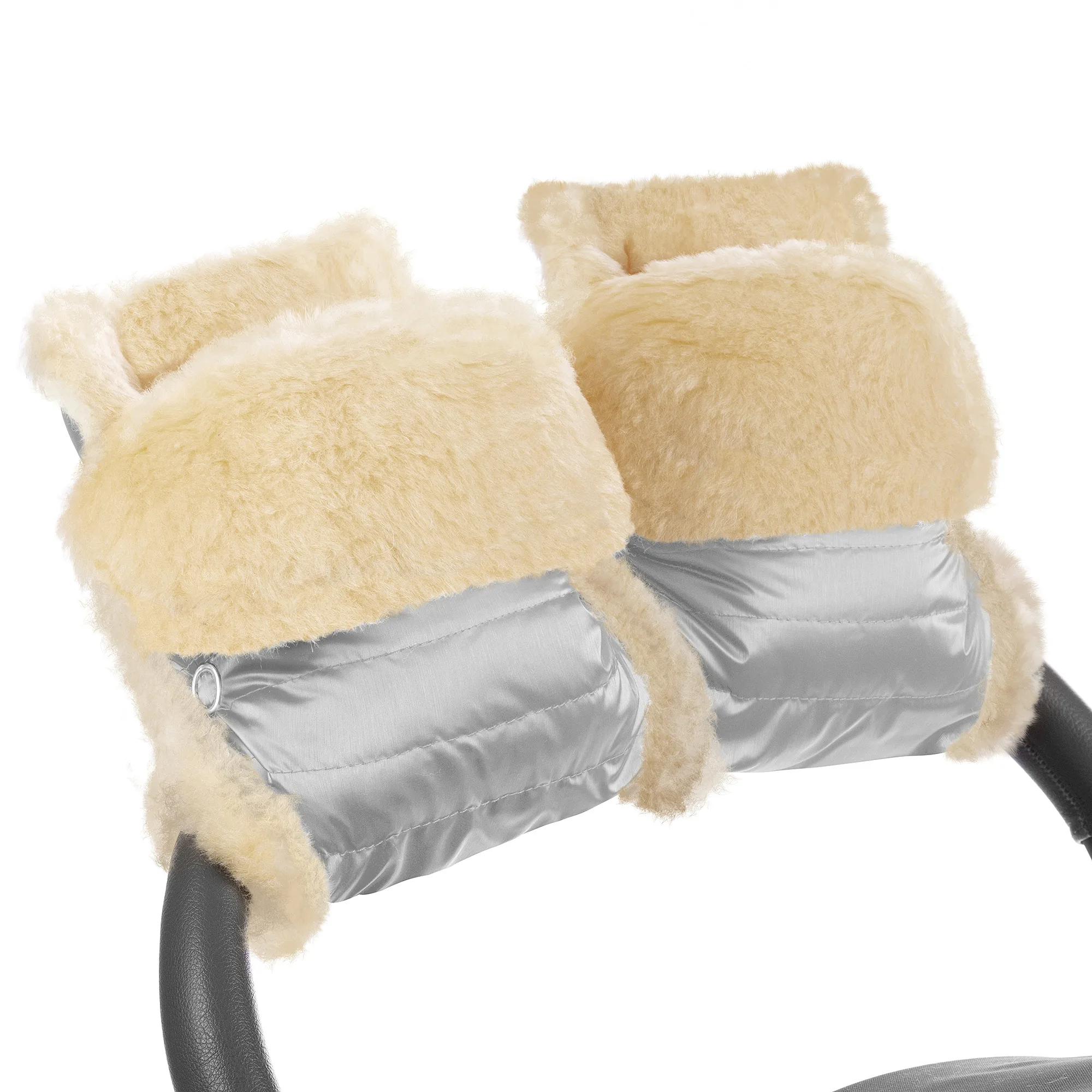 Муфта-рукавички для коляски Esspero Oskar (Натуральная шерсть) Silver 7ac15277ea5107b8533fd67e6517d7dd