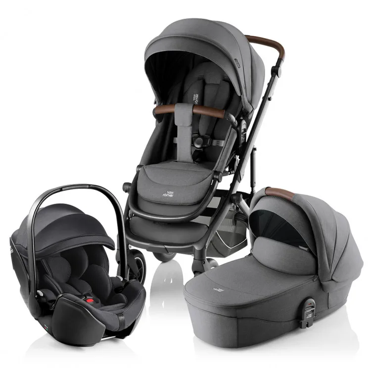 Коляска 3 в 1 Britax Roemer Smile 5Z Style автокресло Baby-Safe PRO (Mineral Grey/Deep Black)