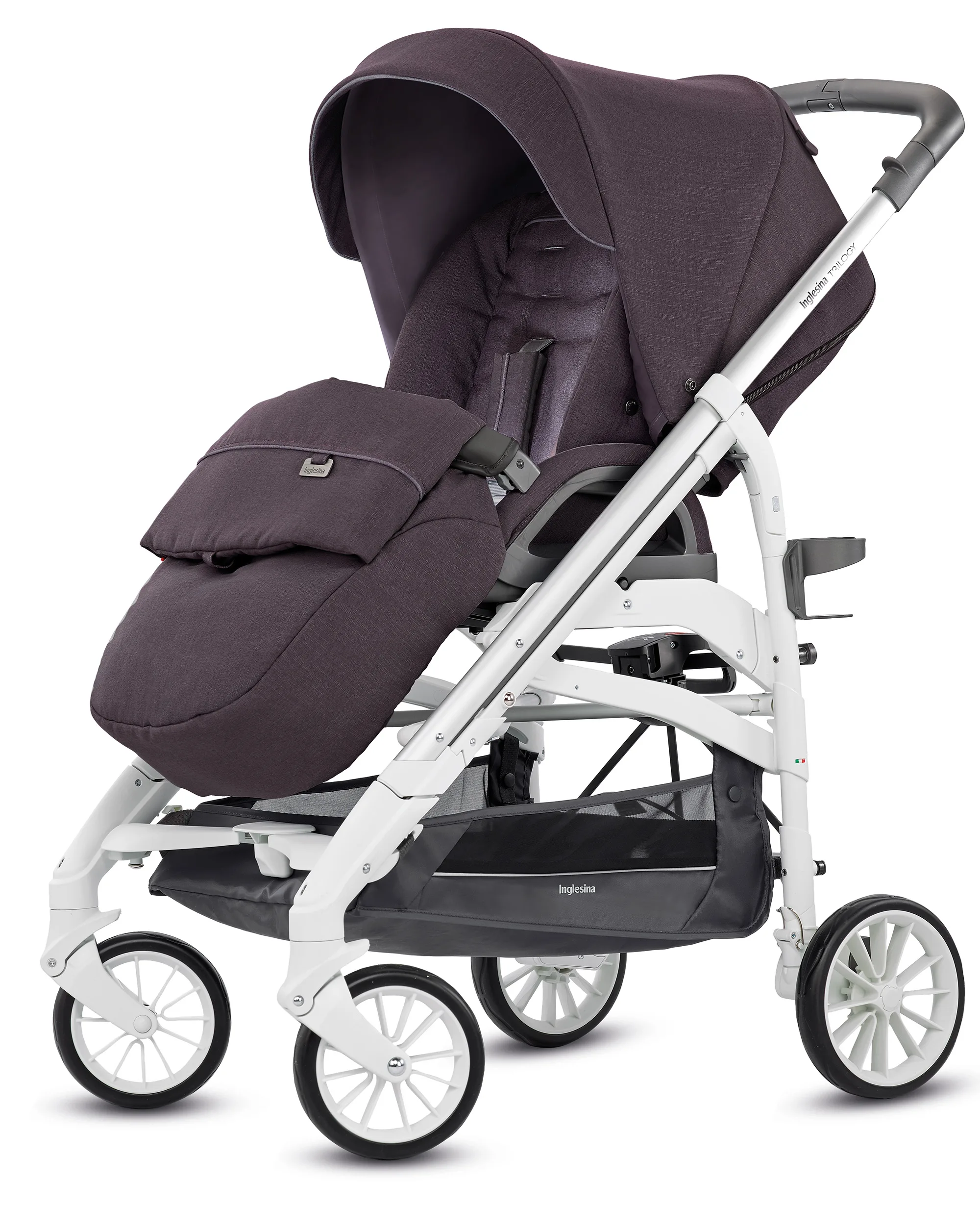 Коляска-трость Inglesina Trilogy Maroon Glace (белое шасси) 5b5bd696509b5ae808ec6c292c205bd5