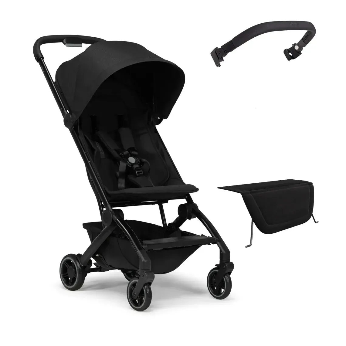 Прогулочная коляска Joolz Aer Plus SE (Space Black с подножкой и бампером)