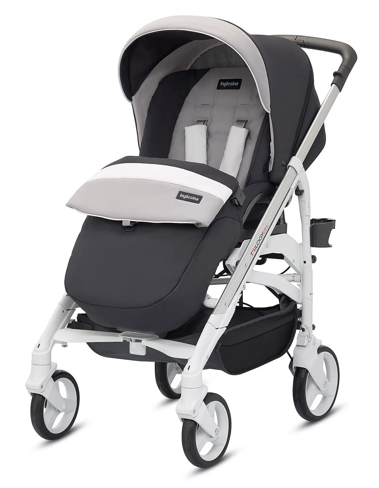 Коляска-трость Inglesina Trilogy Grafite (белое шасси) 2500e83f4a45c26a0c73451646604cba