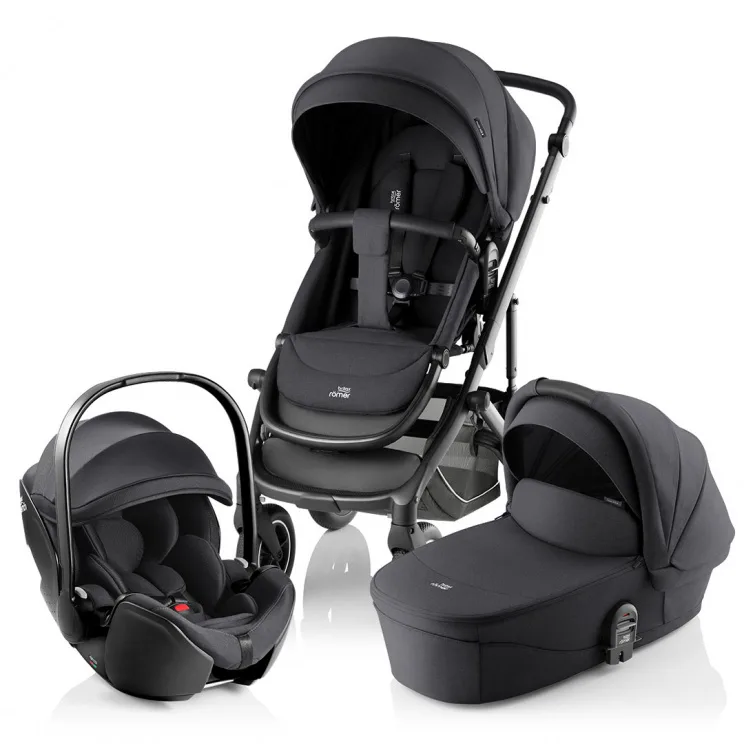 Коляска 3 в 1 Britax Roemer Smile 5Z Style автокресло Baby-Safe PRO (Carbon Black/Deep Black)