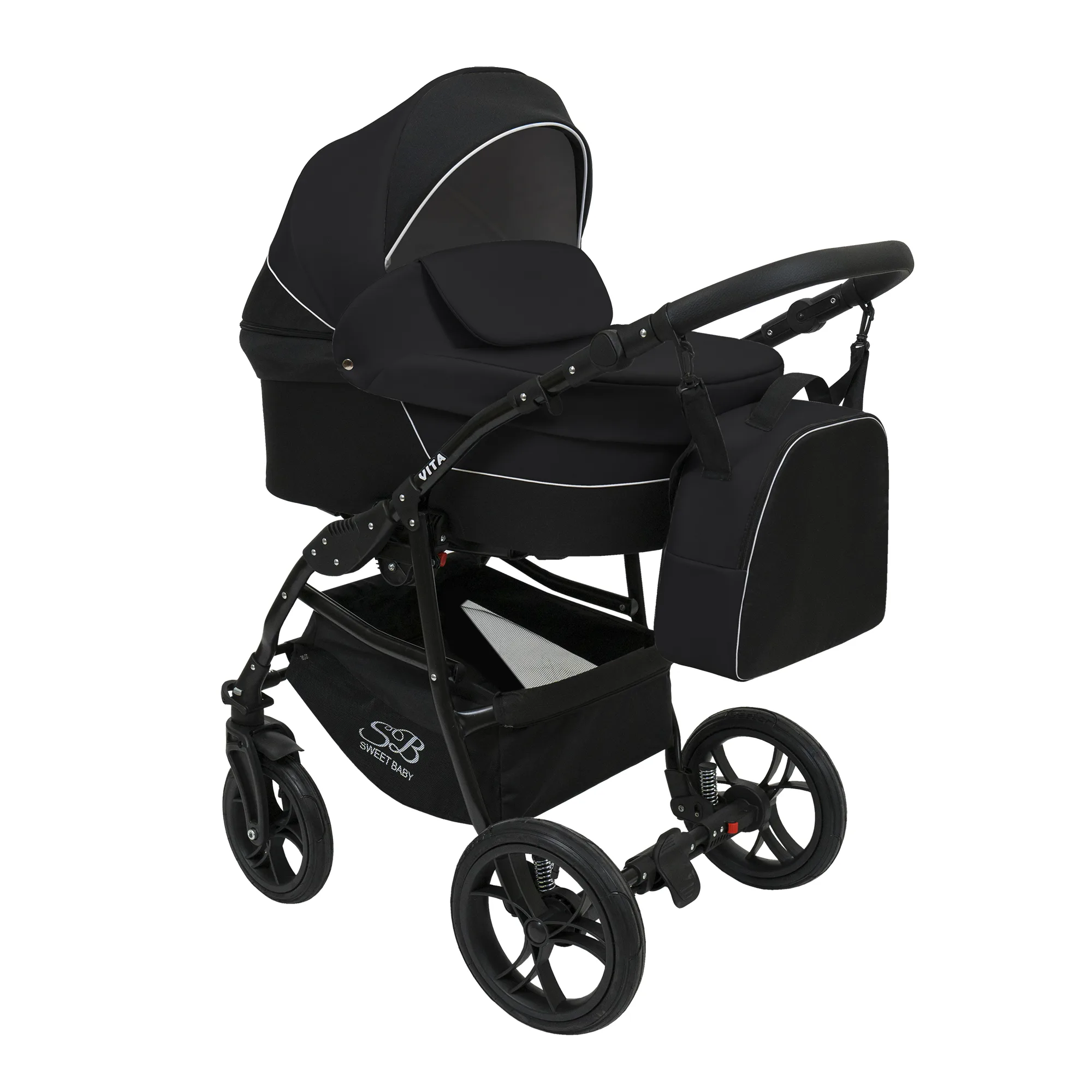 Коляска 3 в 1 Sweet Baby Vita (Black)