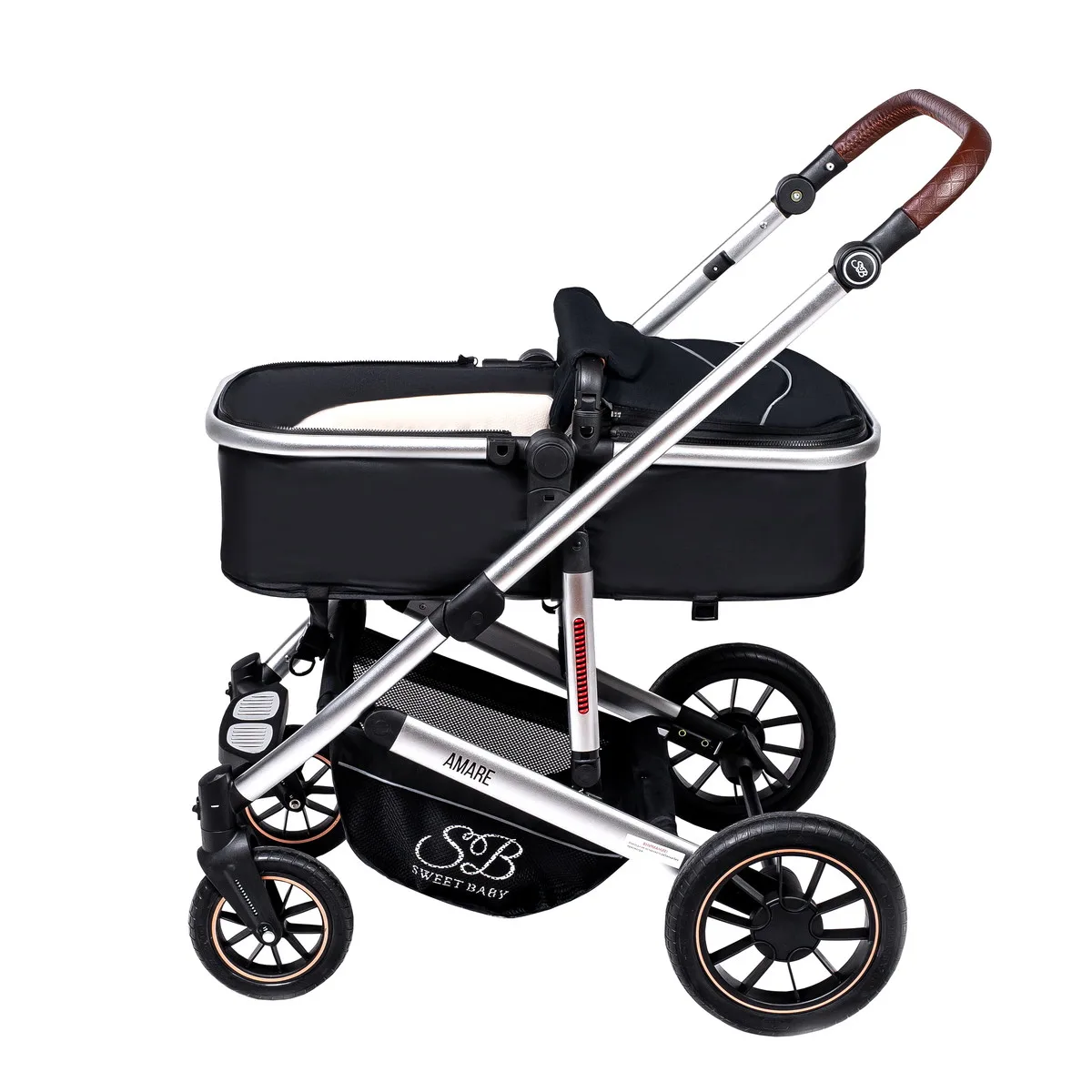 Детская коляска Sweet Baby Amare 3 в 1 Black 1g13p2u0zx407ksf3wolndbh3402flak