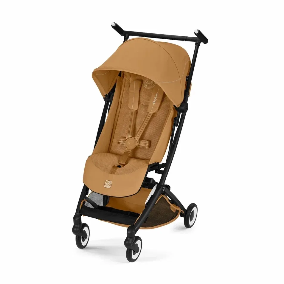 Прогулочная коляска Cybex Orfeo BLK (Cinnamon Yellow с дождевиком и бампером)